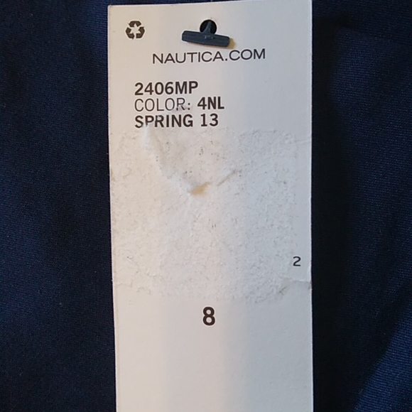 Nautica Women's Cropped Pants. Navy Blue. Size 8. NWT. - Picture 6 of 9